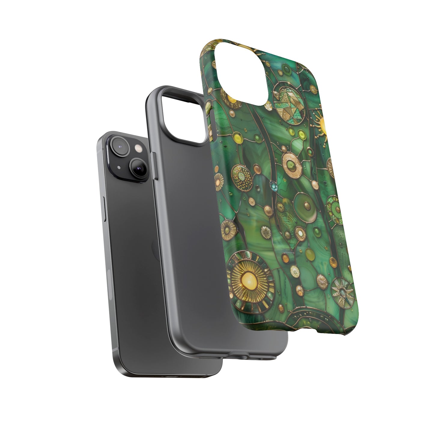 Green Celestial Stained Glass Mosaic Phone Case