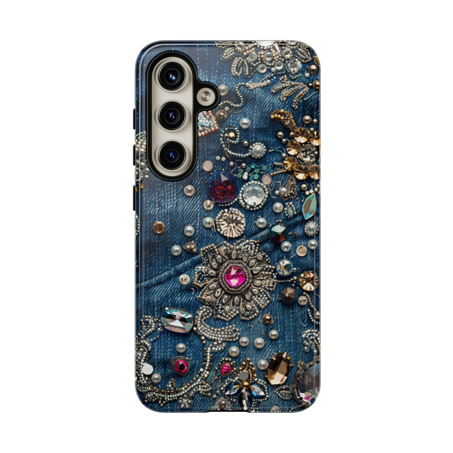 Blue Jean Queen Rhinestone Bling Phone Case