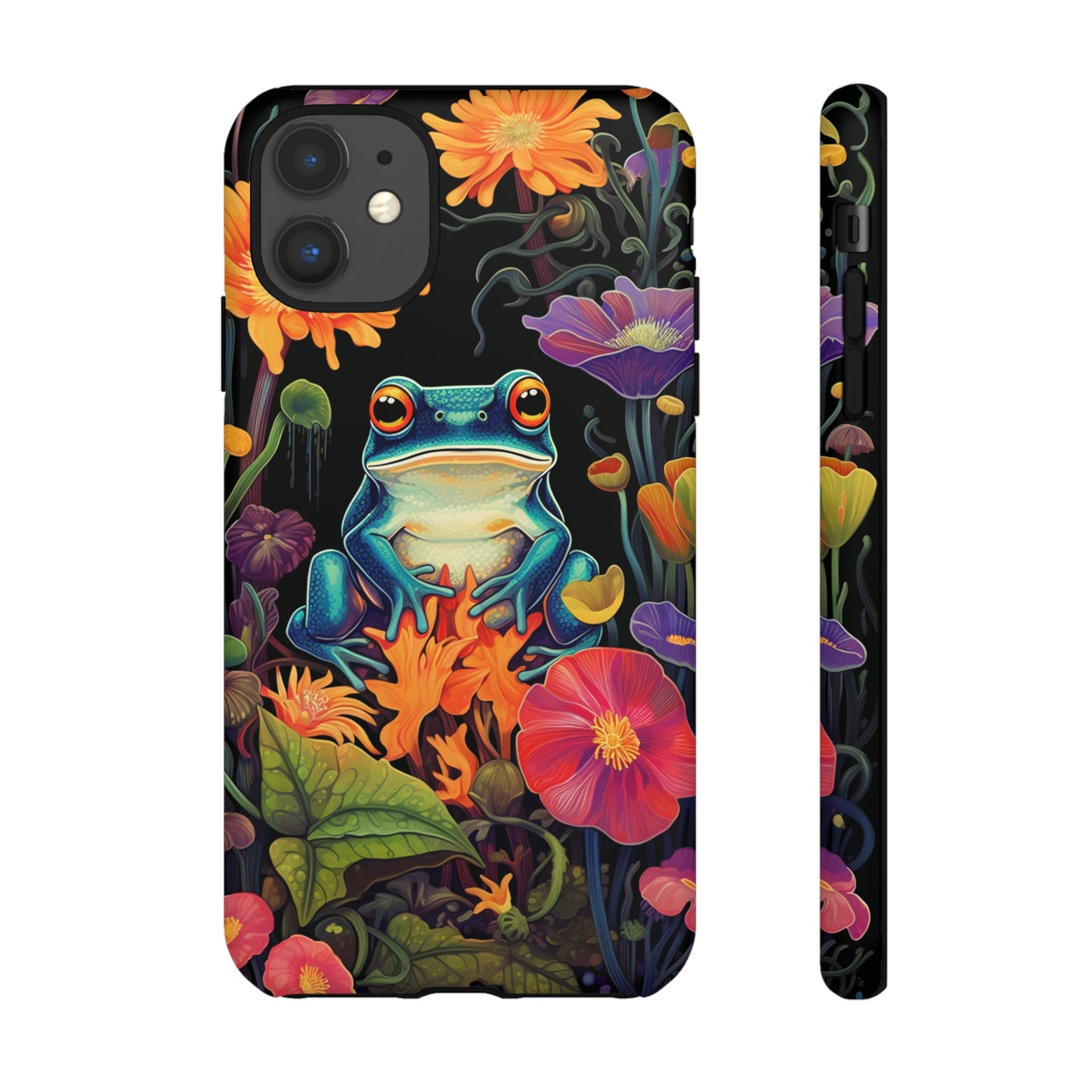 Floral Frogs Elegance Phone Case for Google Pixel, iPhone & Samsung Galaxy