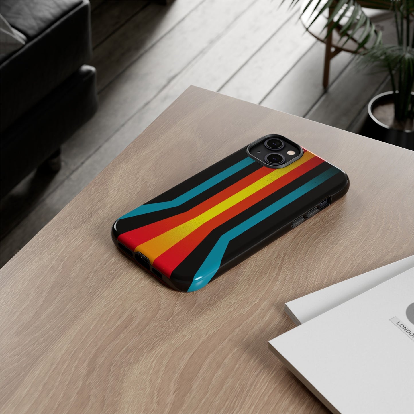 Retro Lines 1980s Flashback Phone Case