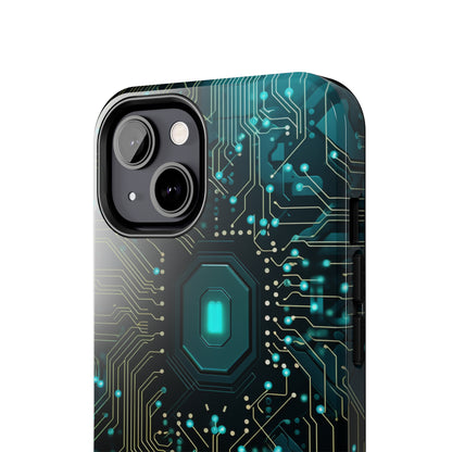 Neon Nexus: Cyberpunk Circuit Board | Futuristic Tech-Inspired iPhone Case