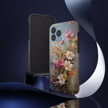 Floral Bliss Tough iPhone Case | Impact Resistant Phone Cover