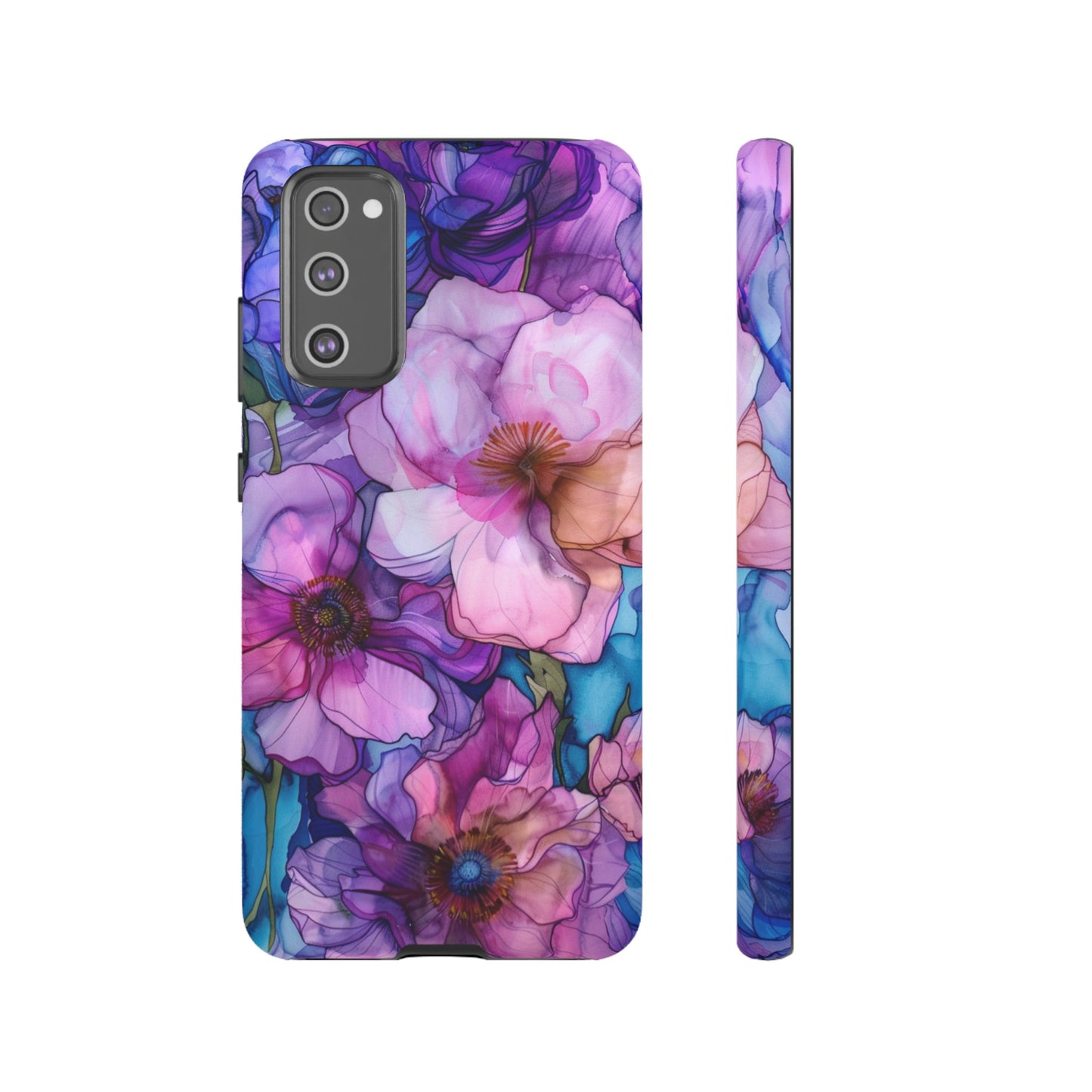 Purple Flower Stained Glass Phone Case