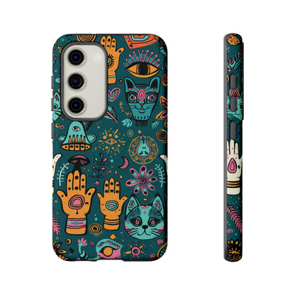 Kabbalistic Kitty Talisman Collage Phone Case