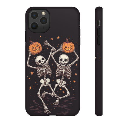 Dancing Skeletons with Jack-o'-Lanterns Phone Cover