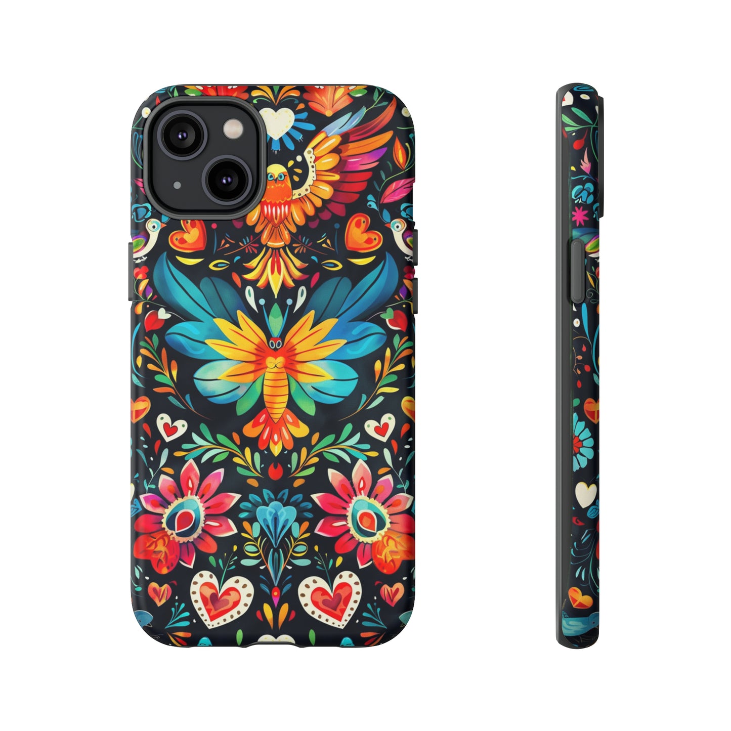 Floral Explosion Magic Hearts Phone Case