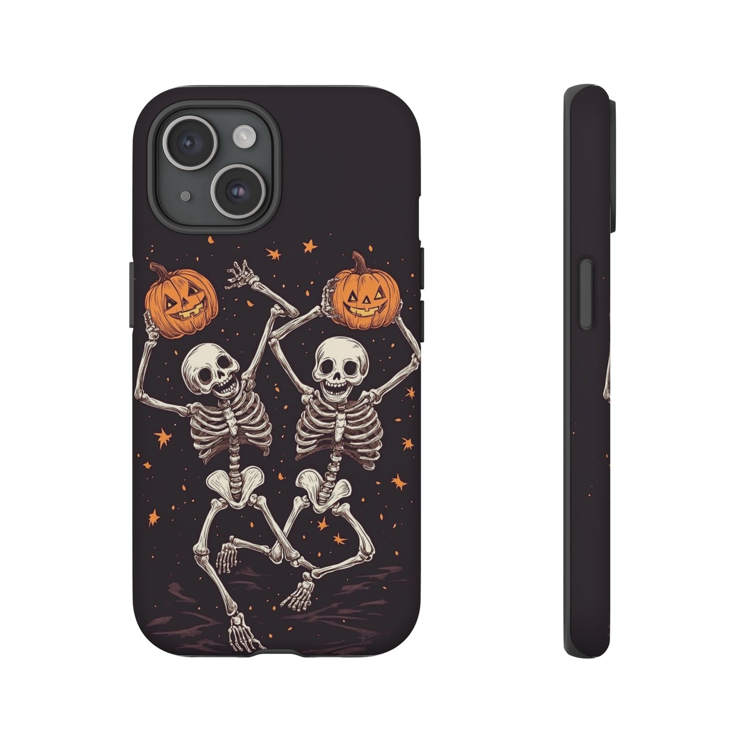 Dancing Skeletons with Jack-o'-Lanterns Phone Cover