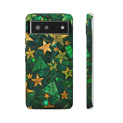 Green Celestial Stained Glass Mosaic Phone Case