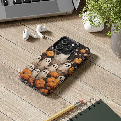 Ghostly Greetings: "Boo Trick or Treat" | Spooky Halloween Spirits iPhone Case