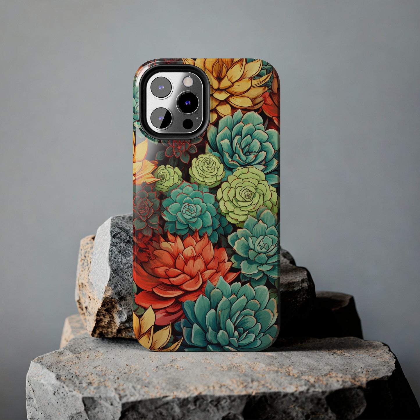 Succulent Desert Cactus Floral iPhone Case | Embrace the Beauty of Arid Elegance