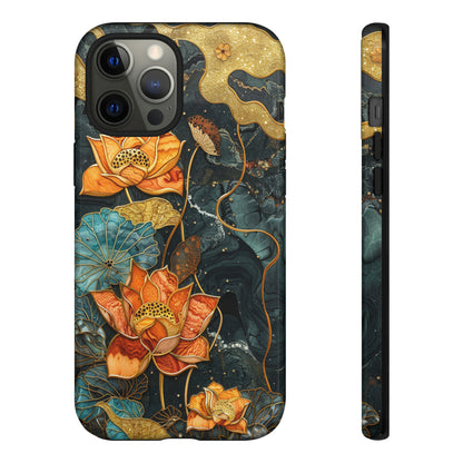 Chiyogami Floral Scroll Work Phone Case