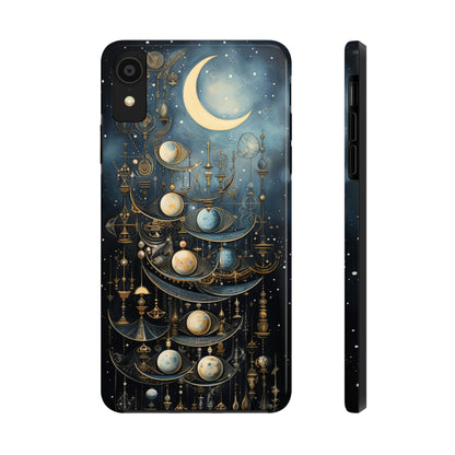 Esoteric Art Nouveau Moon Phases iPhone Case | Embrace the Mystical Beauty of Lunar Transitions