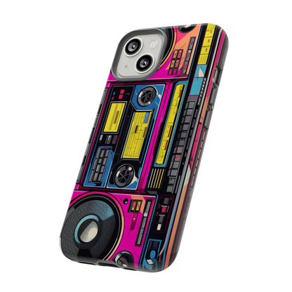 Boombox Hip Hop Music iPhone Case | Embrace Retro Vibes with Urban Beats for Google Pixel, iPhone, and Samsung Cases