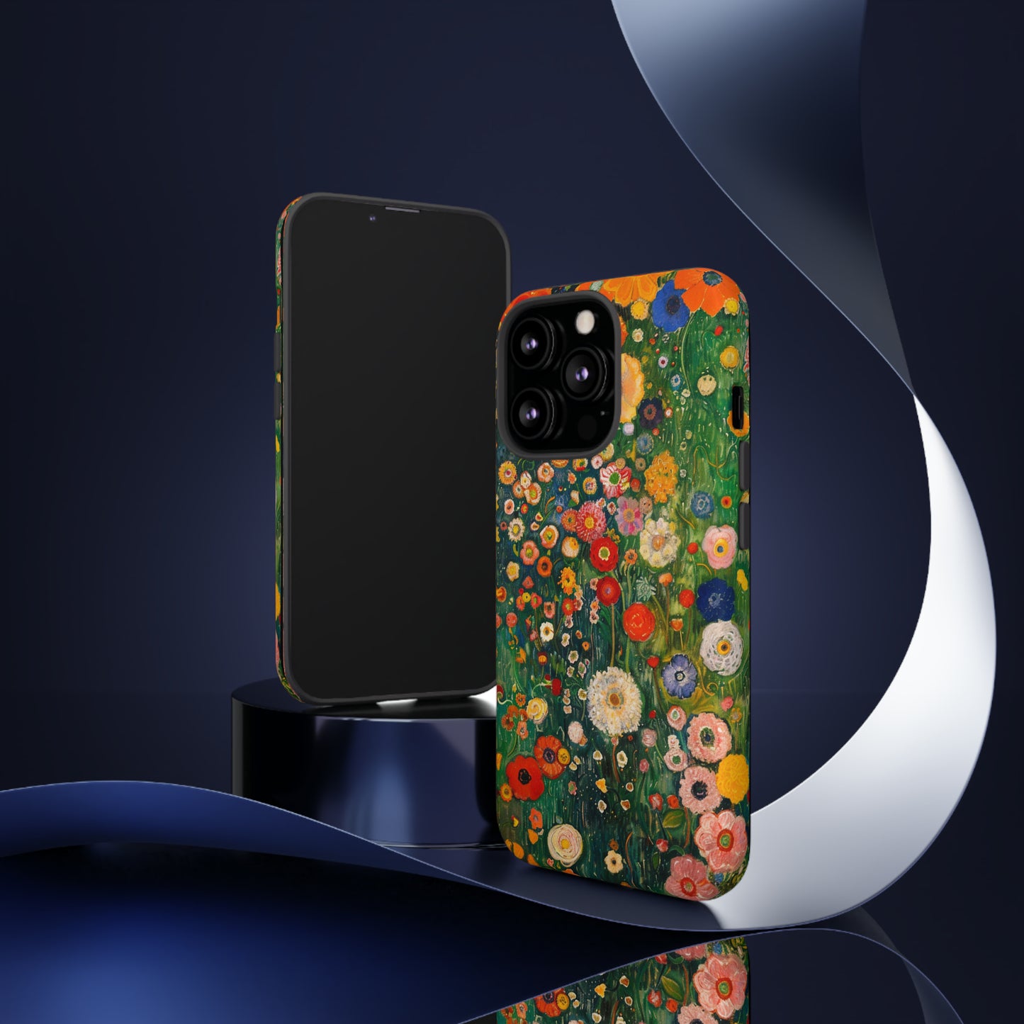 Gustav Klimt Style Flower Garden Painting Phone Case