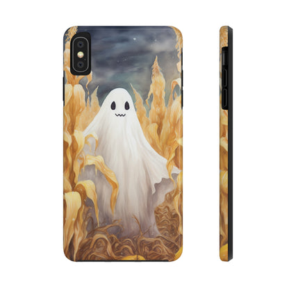 Ghost of Halloween Fall Pumpkins iPhone Case | Embrace the Spooky Autumn Vibes