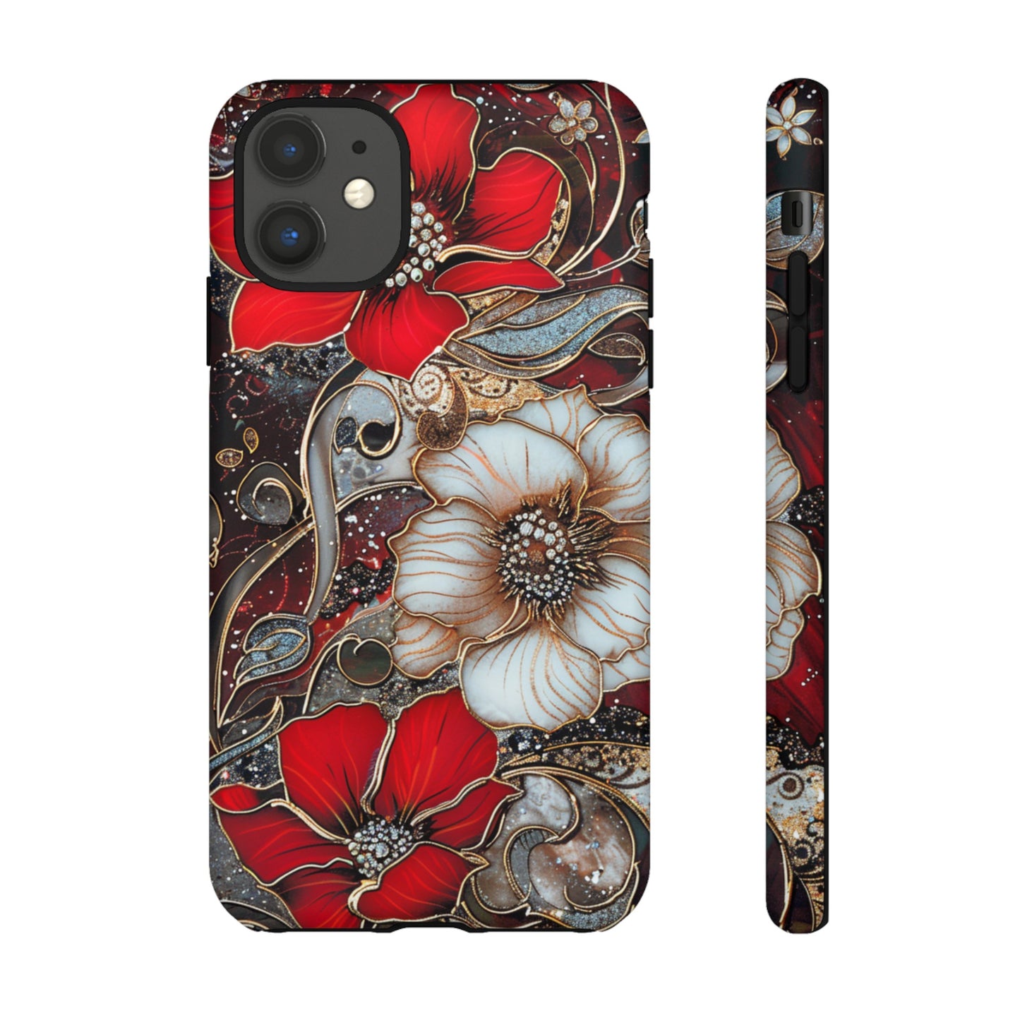 Stained Glass Floral Paisley Explosion Phone Case