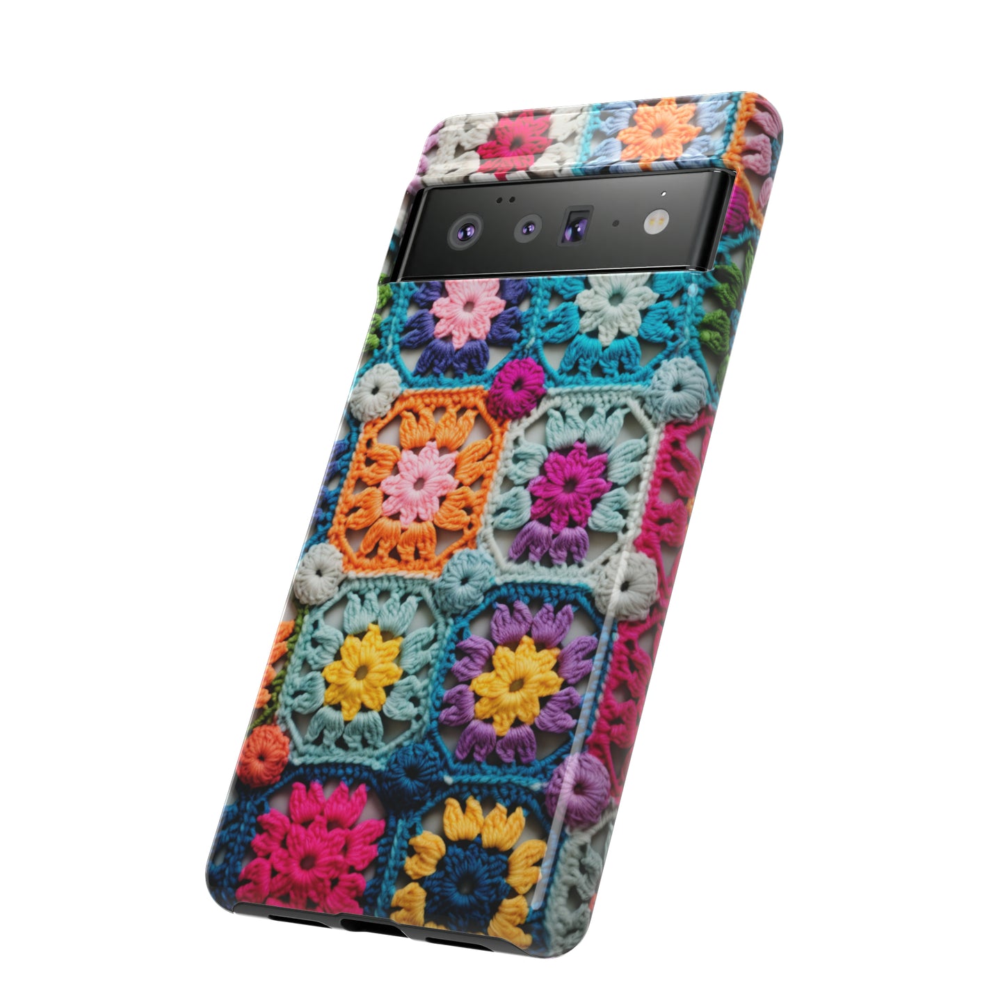 Vintage Crochet Blanket Look Phone Case