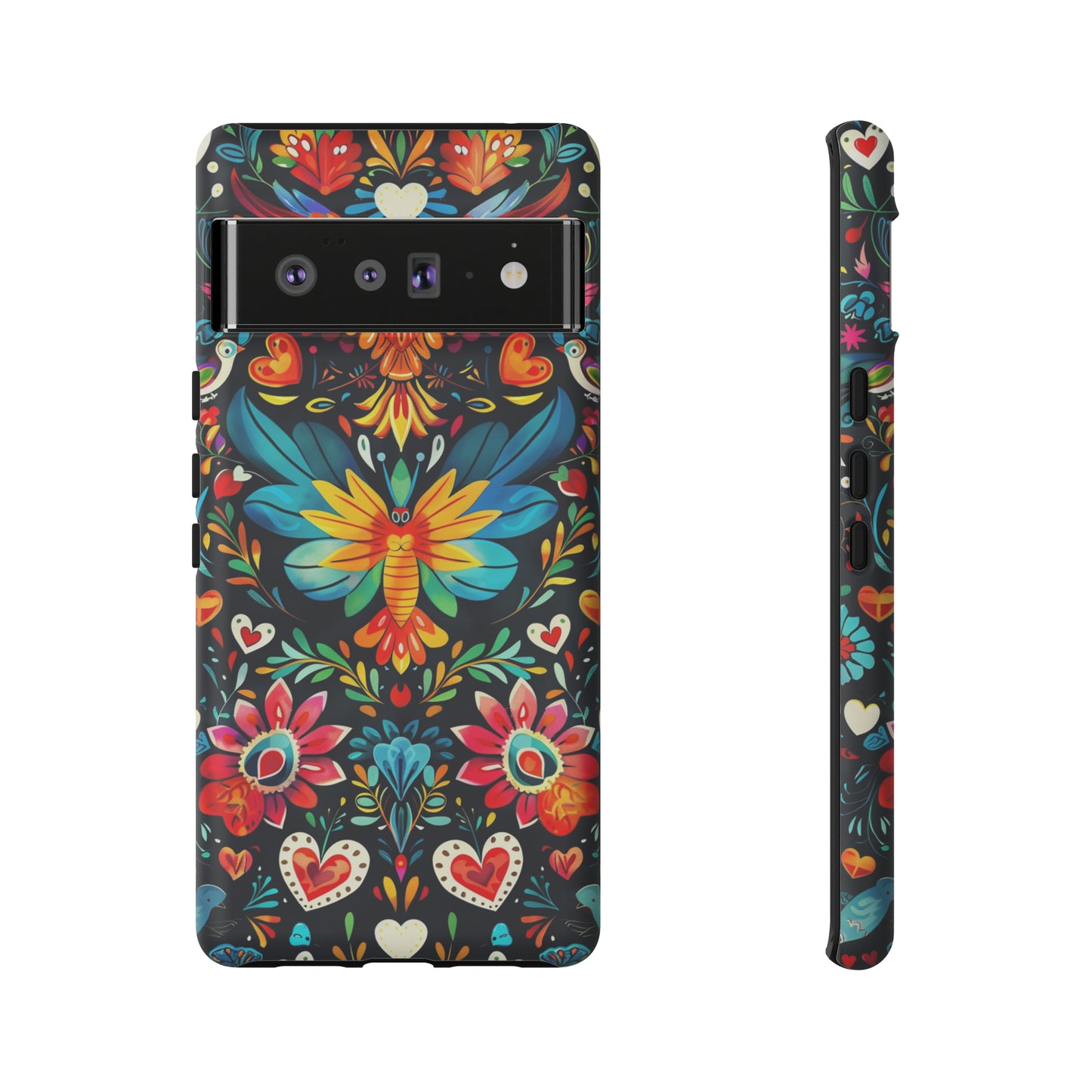 Floral Explosion Magic Hearts Phone Case