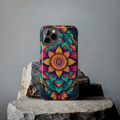 Cosmic Harmony: Rainbow Mandala | Spiritual Symmetry iPhone Case