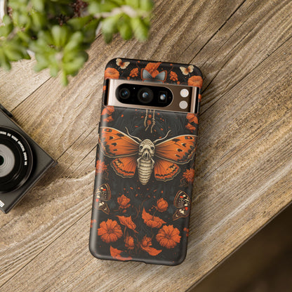 Eerie Elegance Halloween Goth Moth Phone Cover