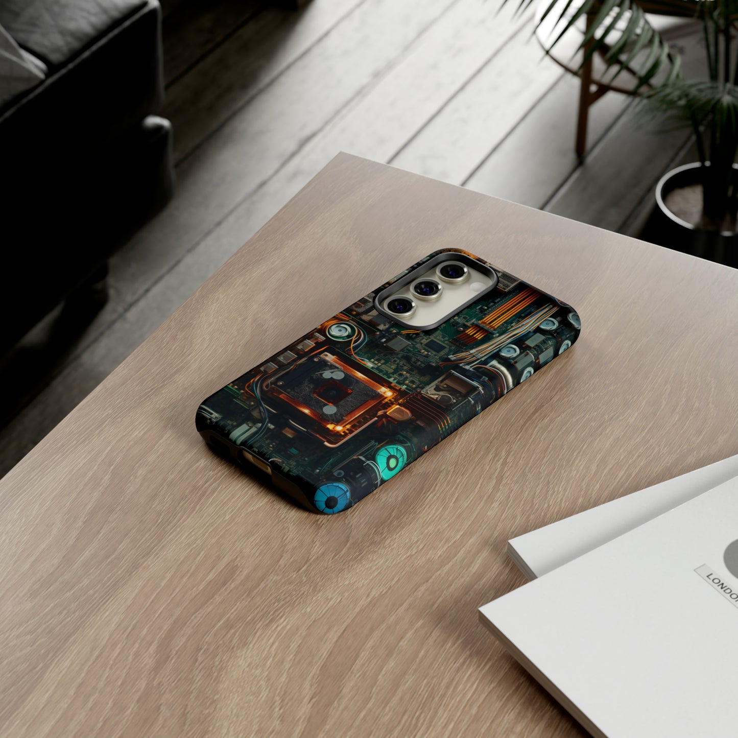 Circuit Board Themed Tough Phone Case