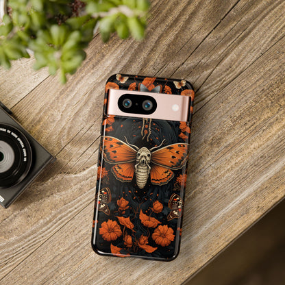 Eerie Elegance Halloween Goth Moth Phone Cover