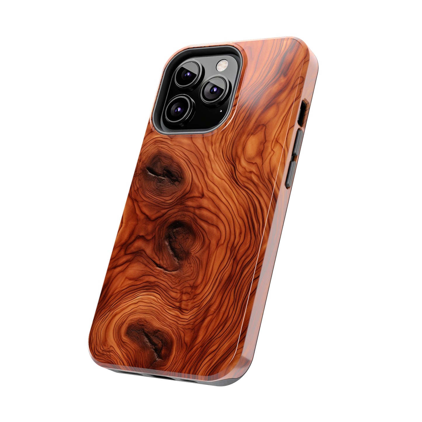 Elegant Timber: Faux Oak Wood Pattern | Dazzling Nature-Inspired iPhone Case