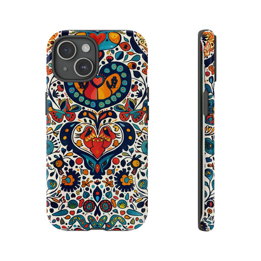 Mexican Style Mural Painting Phone Case for iPhone 15