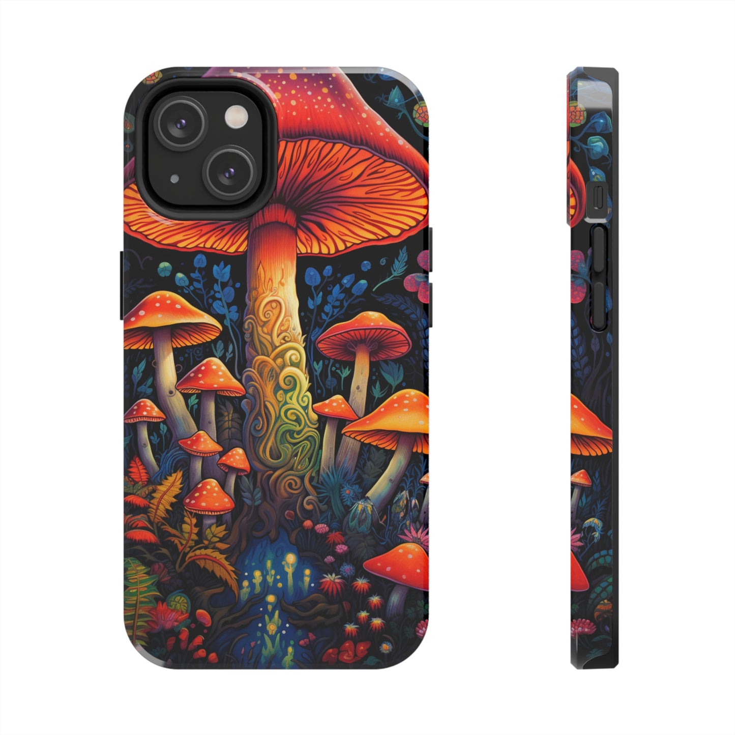 Psychedelic Art Phone Cover with Mushroom Design