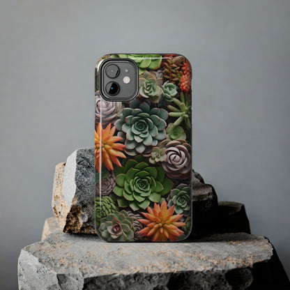 Succulent Desert Cactus Floral iPhone Case | Embrace the Beauty of Arid Elegance