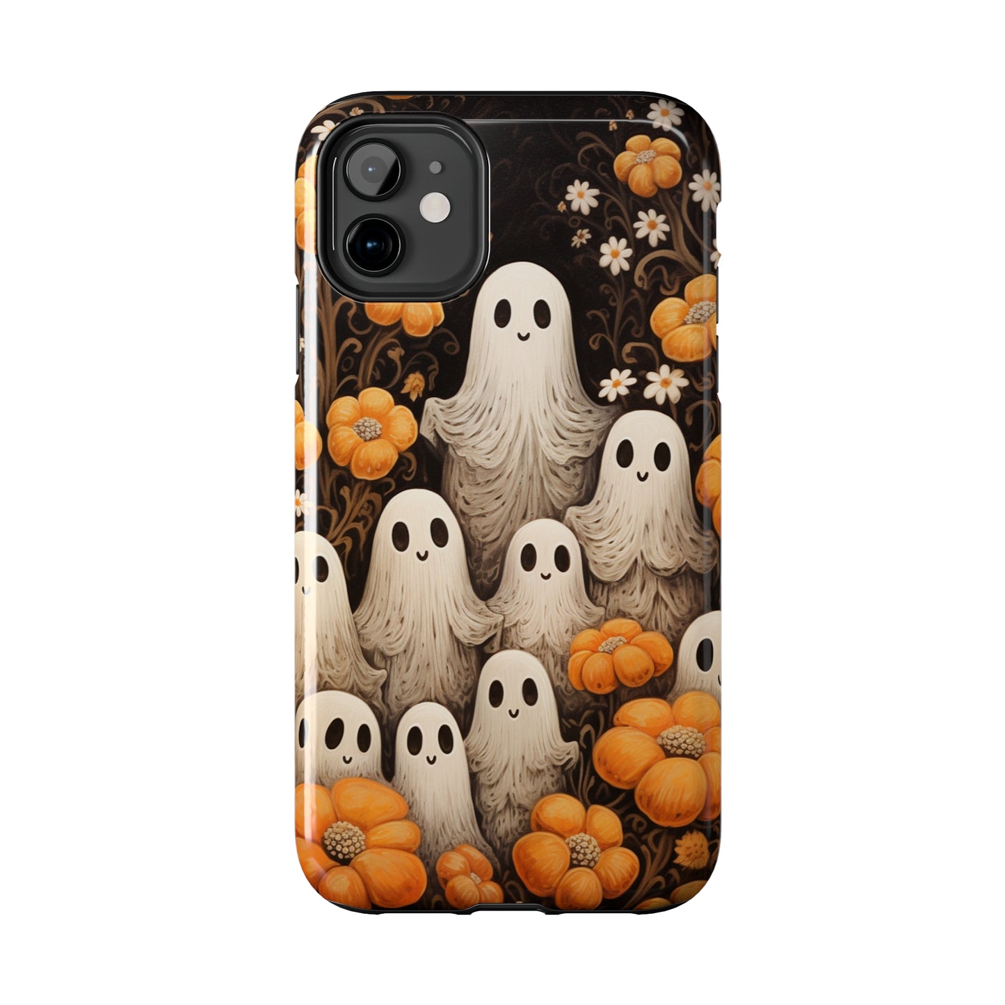 Ghostly Greetings: "Boo Trick or Treat" | Spooky Halloween Spirits iPhone Case