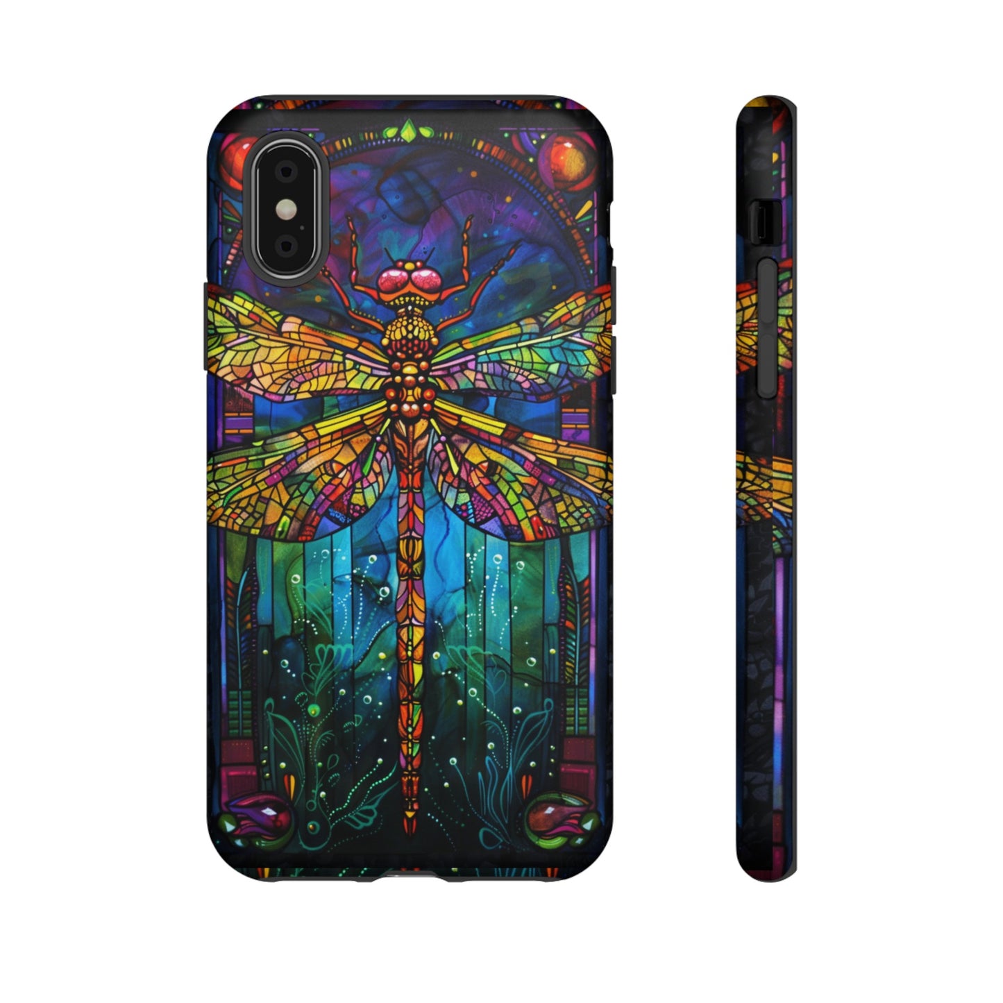 Art Deco Stained Glass Dragonfly Phone Cover