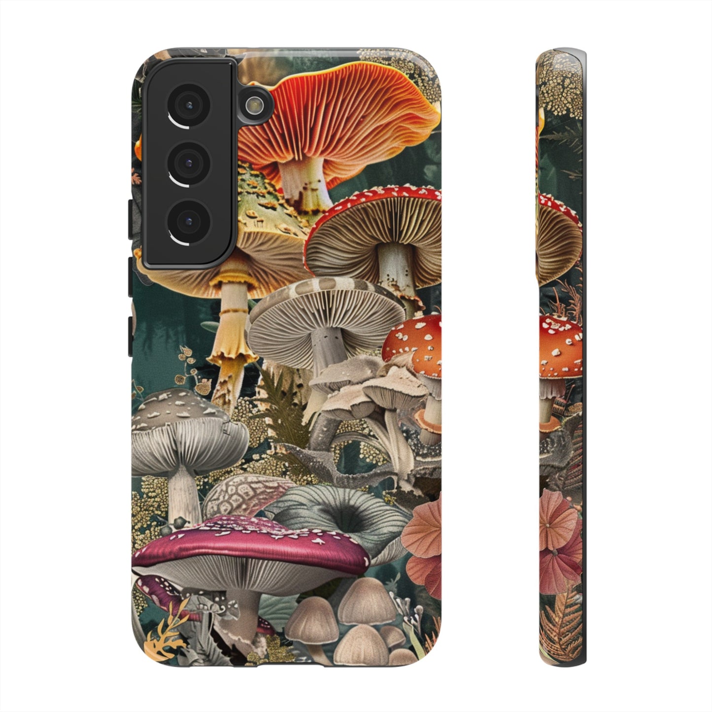 Vintage Illustration Mushroom Collage Phone Case