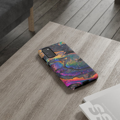 Opalescent Marbled Holographic Print Phone Case