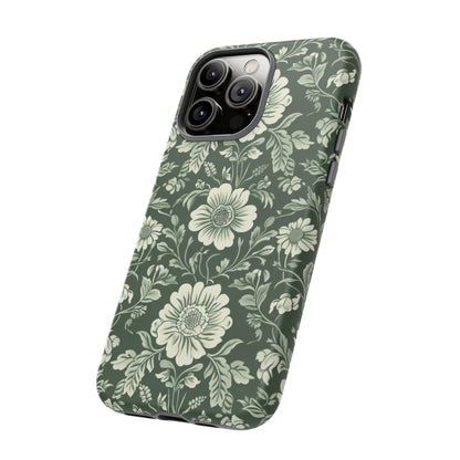 Floral Sage Green Wildflower Phone Case