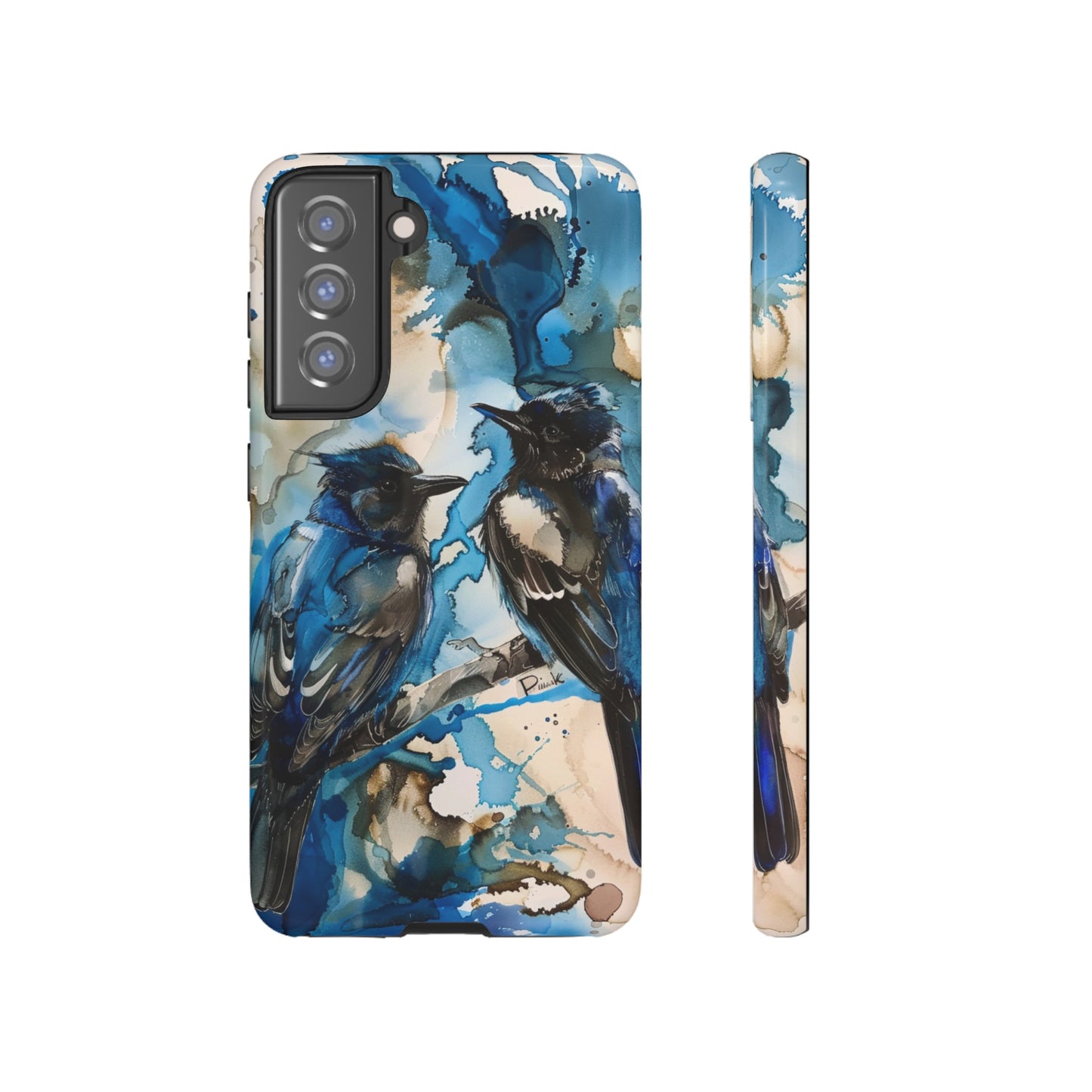 Blue Bird Watercolor Phone Case