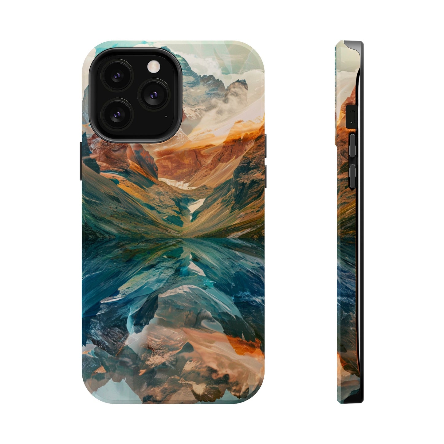 Reflections Mountain Sunset Lake MagSafe Phone Case