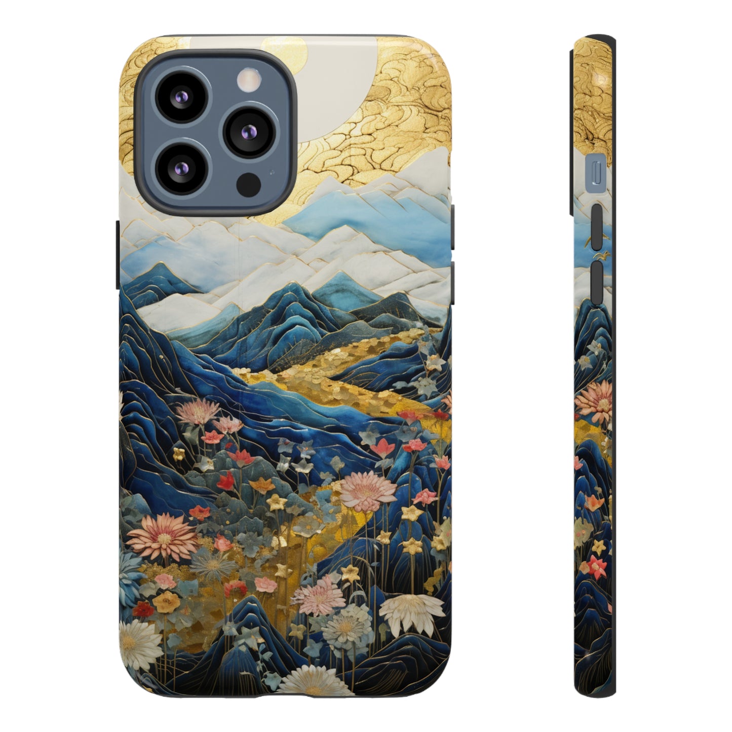 Chiyogami Floral Tough iPhone Case Japanese Boho