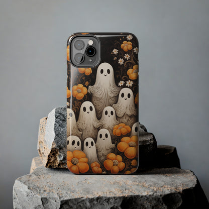 Ghostly Greetings: "Boo Trick or Treat" | Spooky Halloween Spirits iPhone Case