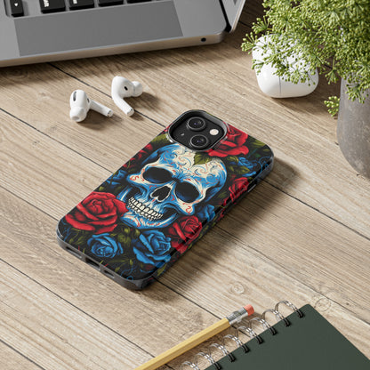 Skull and Roses iPhone Case | Edgy Elegance and Timeless Beauty