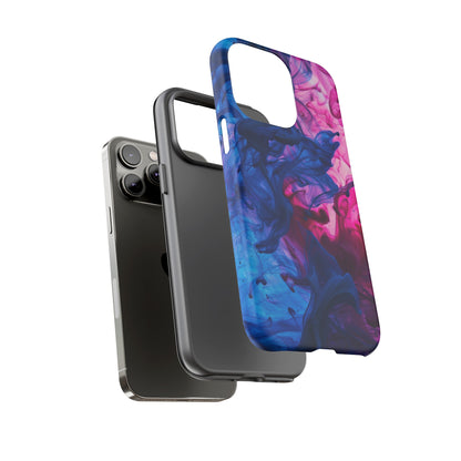 Magenta and Blue Color Explosion Phone Case