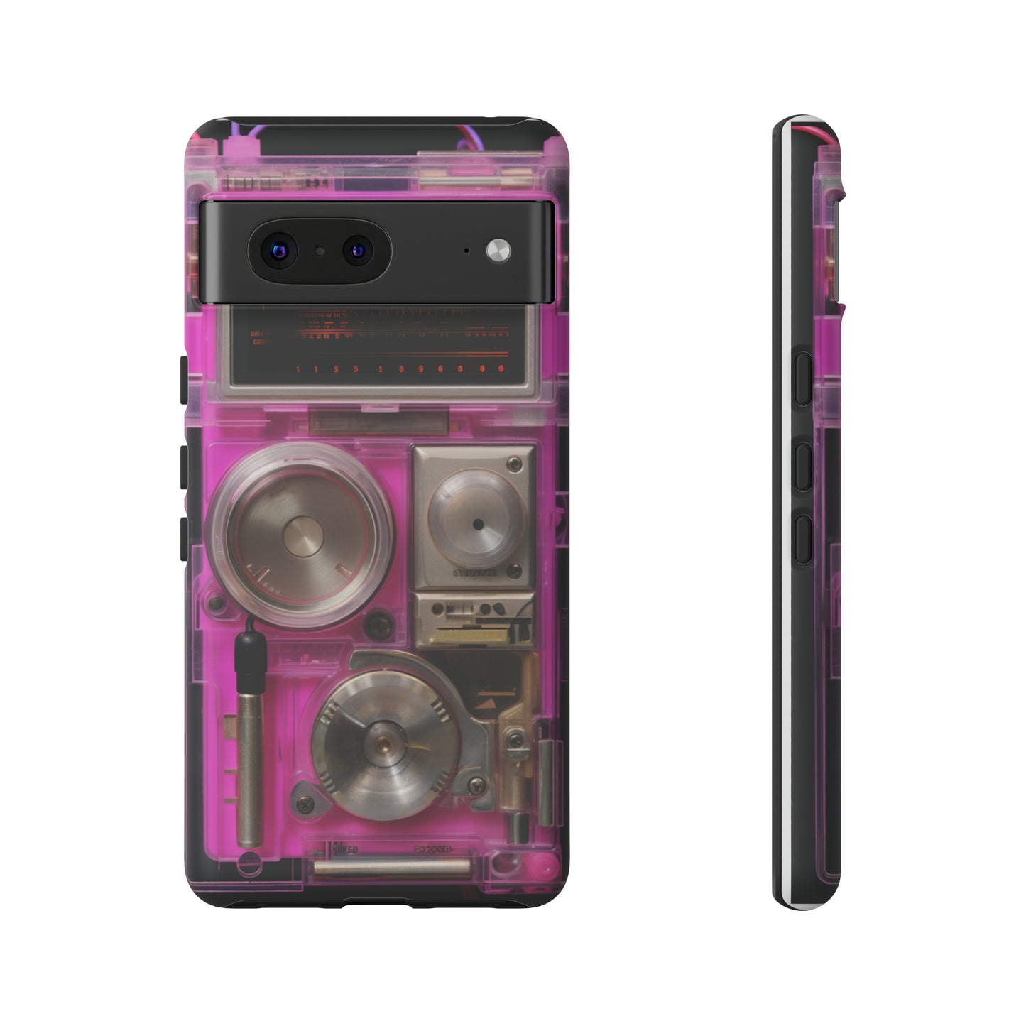 Cyberpunk Techno Gadget Walkman: Retro-Futuristic Premium Tough Phone Case | Iconic Style for iPhone, Samsung Galaxy, and Google Pixel