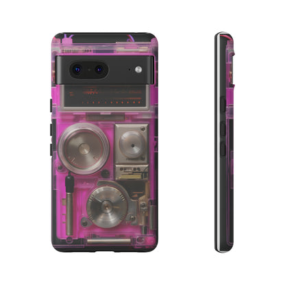 Cyberpunk Techno Gadget Walkman: Retro-Futuristic Premium Tough Phone Case | Iconic Style for iPhone, Samsung Galaxy, and Google Pixel