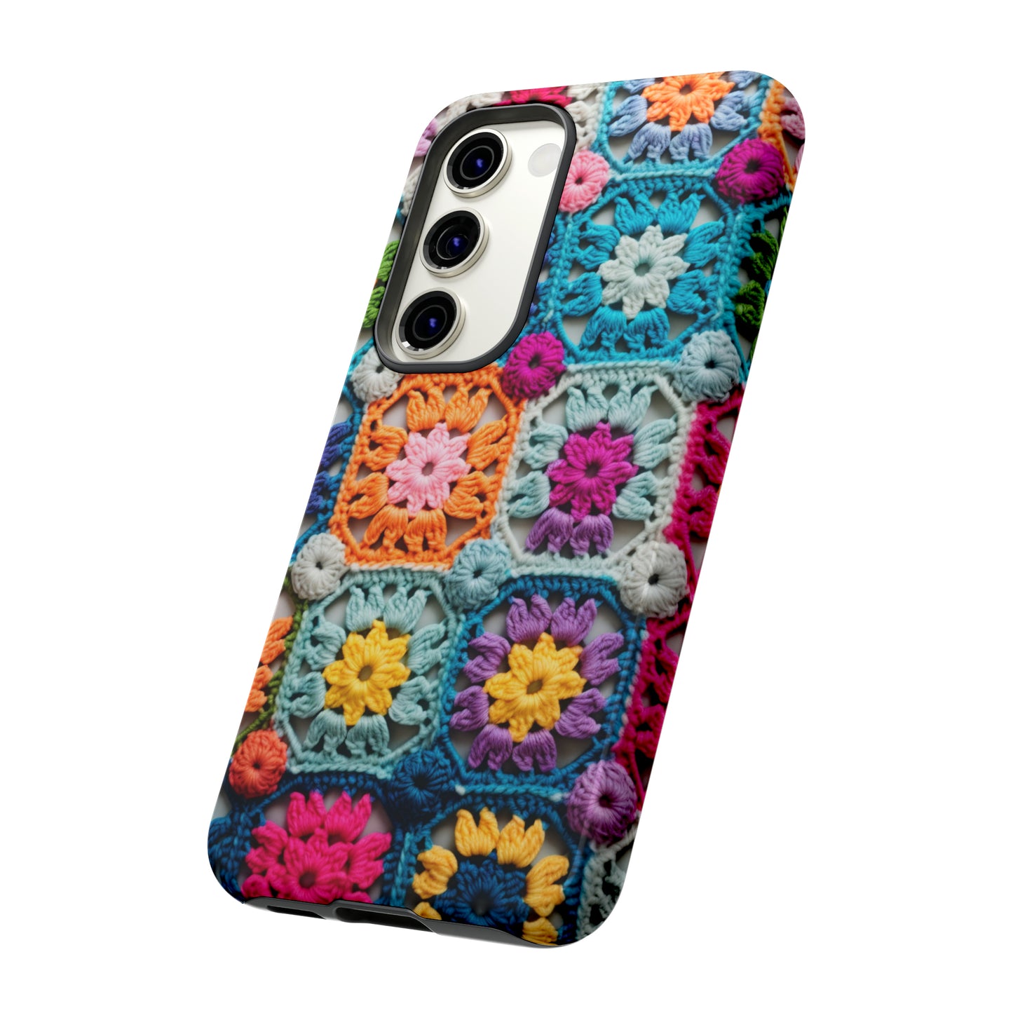 Vintage Crochet Blanket Look Phone Case