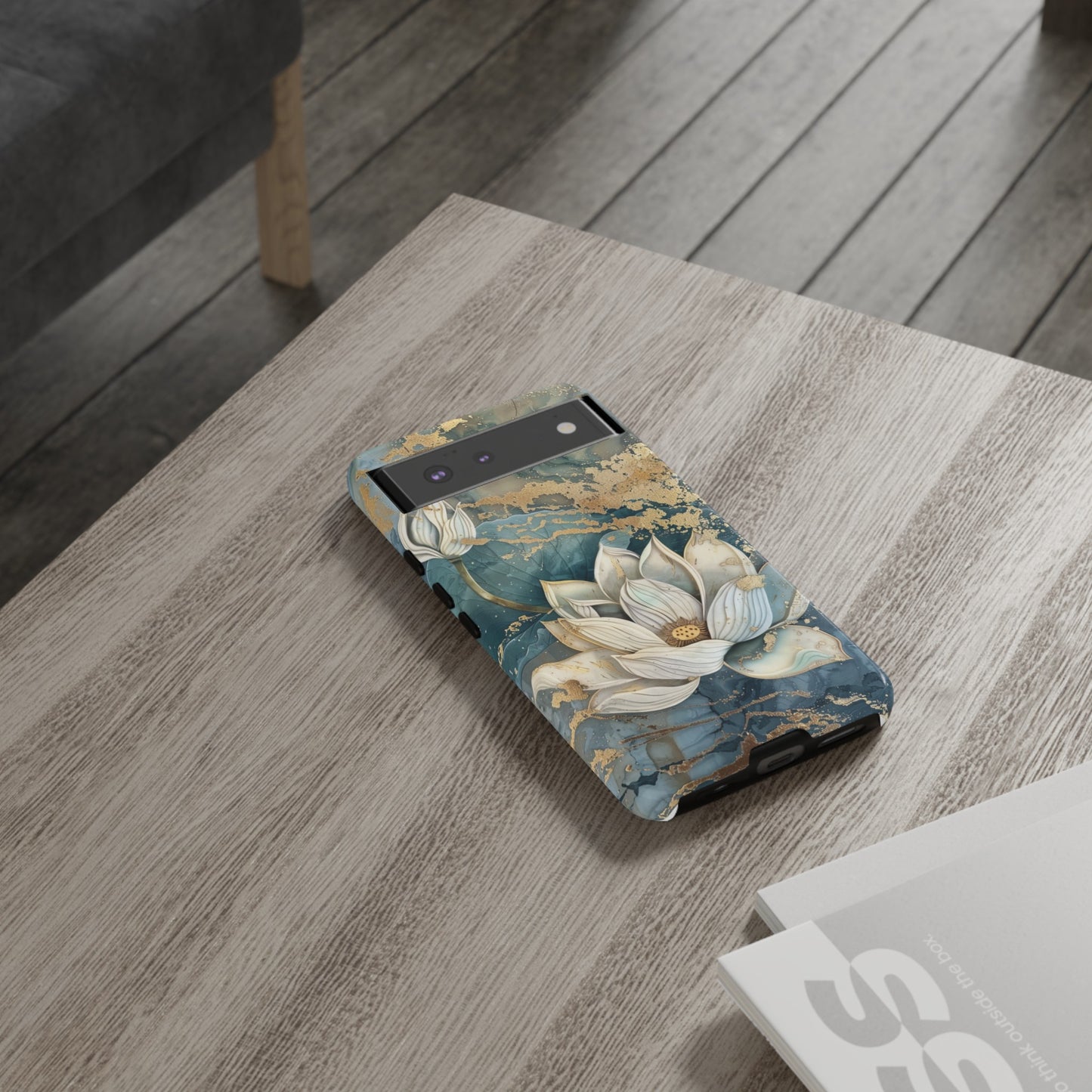 Zen Lotus Gold Floral Phone Case