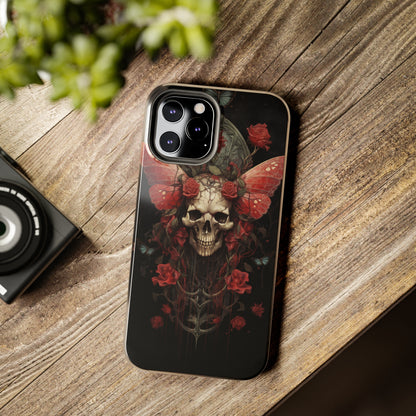 Deadhead Moth Gothic Dark Academia iPhone Case | Embrace Mysterious Elegance