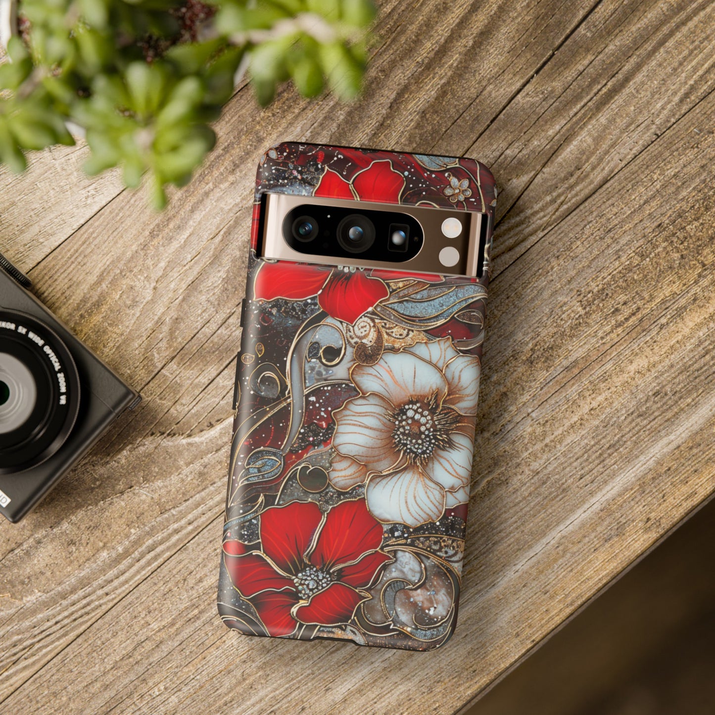 Stained Glass Floral Paisley Explosion Phone Case