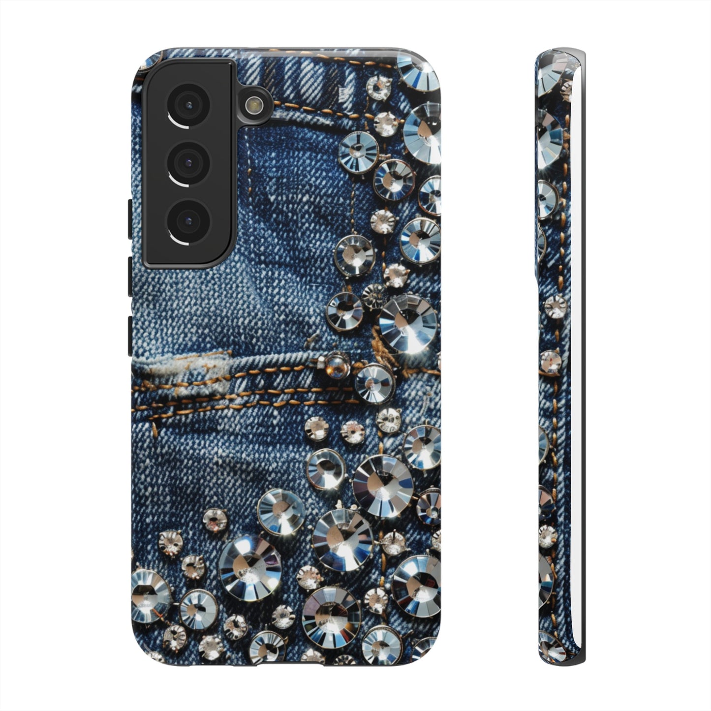 Blue Jean Queen Rhinestone Bling Phone Case