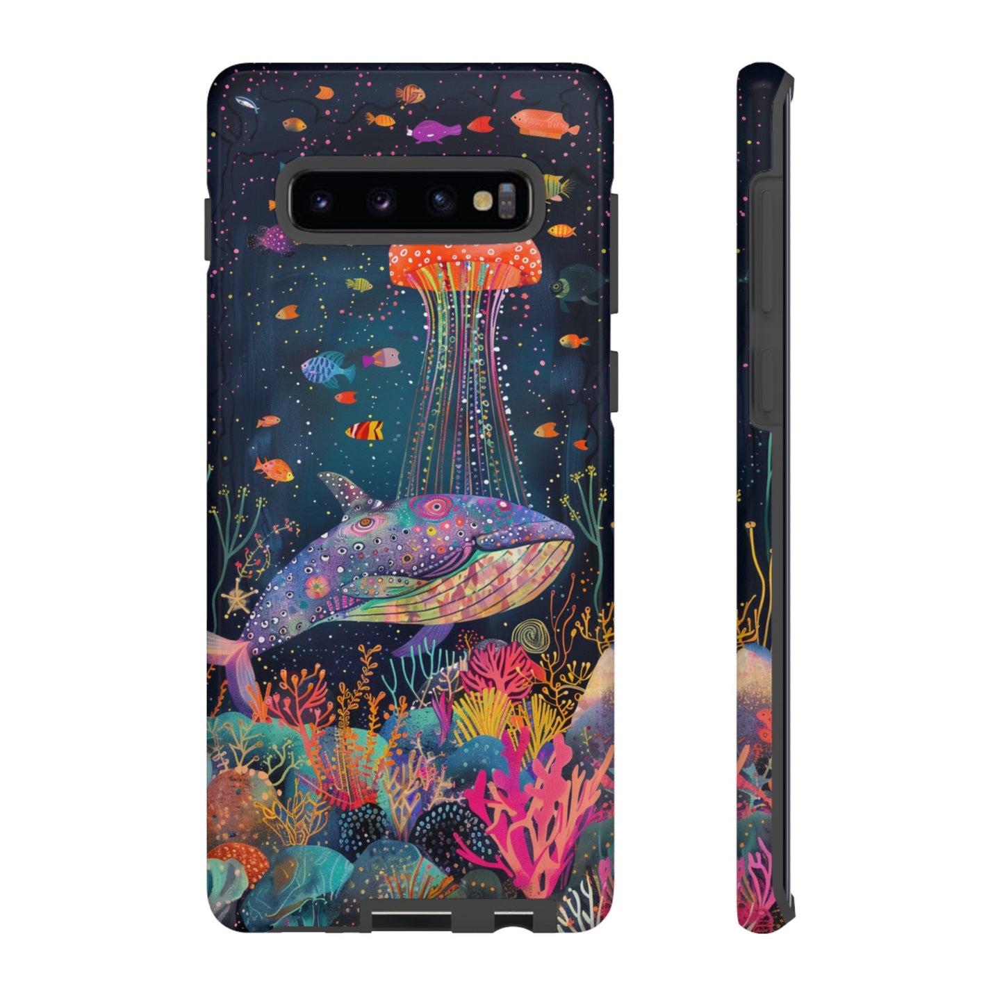 Whale Shark, Turtle, Jellyfish Phone Case