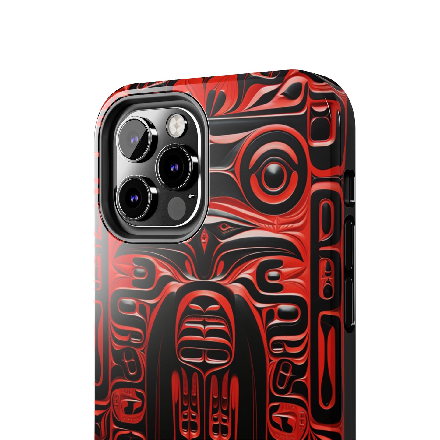 Raven Totems: Northwest Native American Carving | Heritage iPhone Case